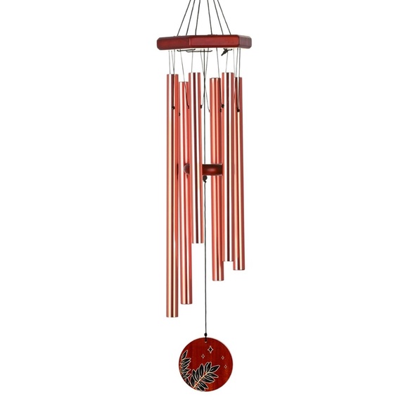 Hand Crafted Outdoors Soothing Deep Tone Metal Wind Chimes 32” - Picture 2 of 4